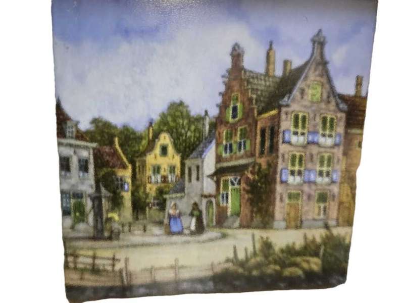 Framed Dutch Tile