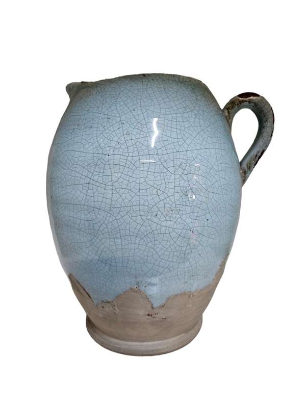 Large crackle glaze jug