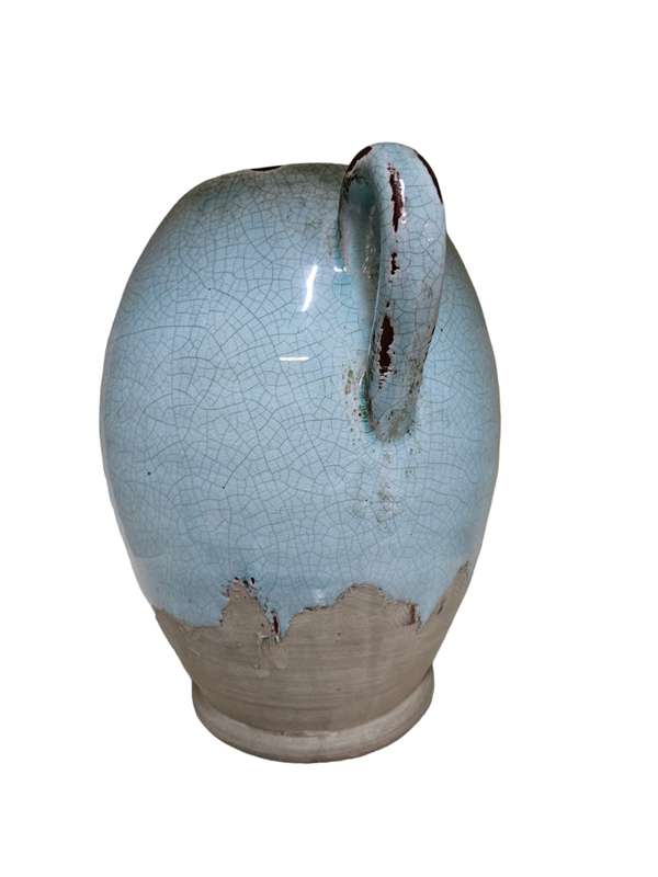 Large crackle glaze jug