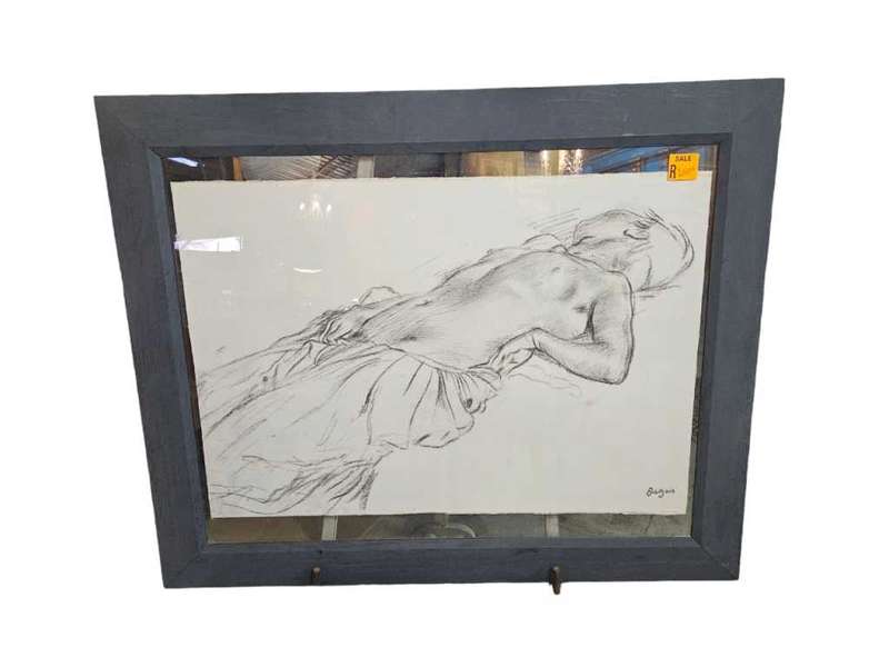 Edgar Degas print nude