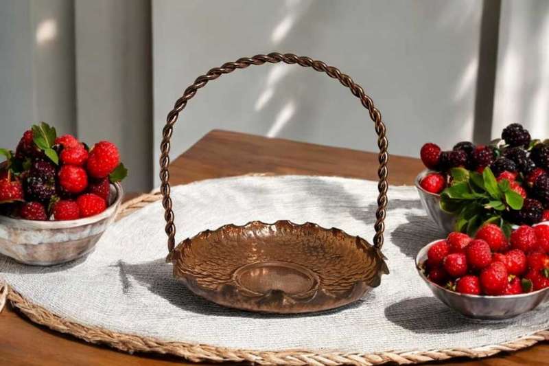 Vintage Zambian copper tray