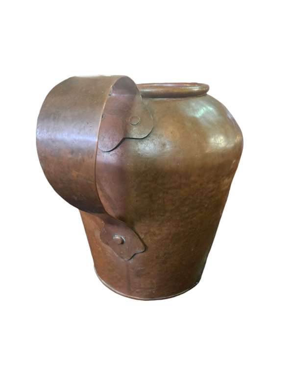 Antique heavy copper jug