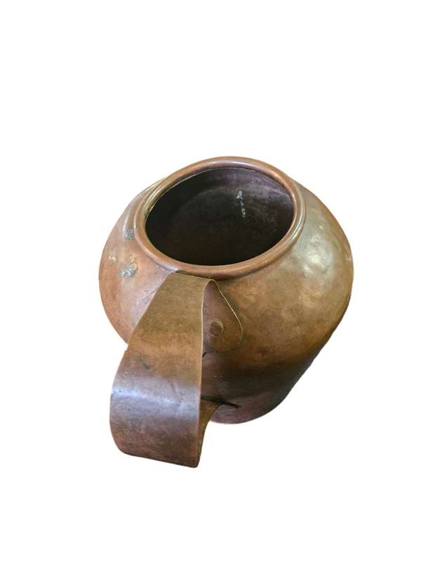 Antique heavy copper jug
