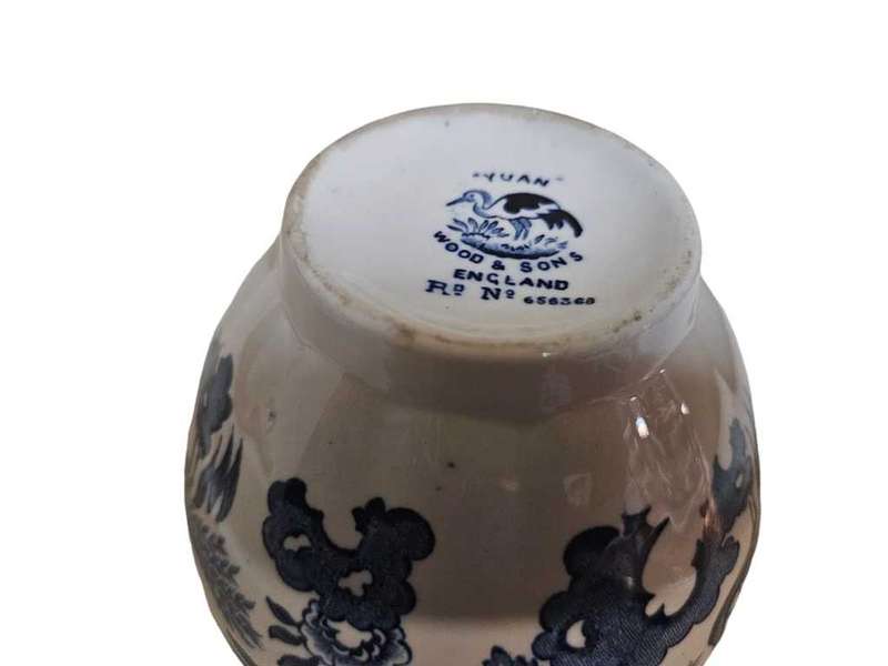 Antique Wood & Sons YUAN Sugar Bowl Reg 656368