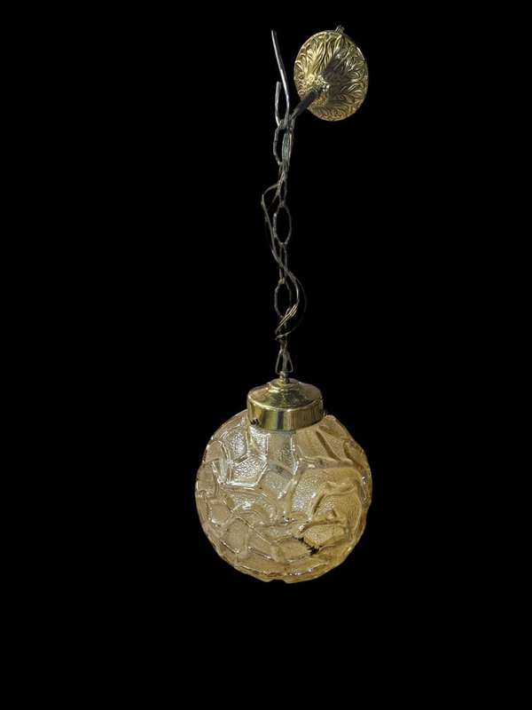 Mid-Century Retro Honey glass suspension light