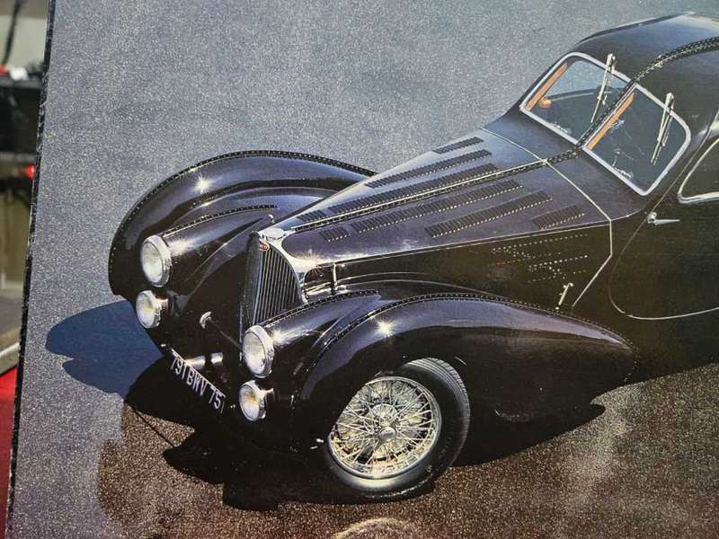 Bugatti Coupé Print on Board