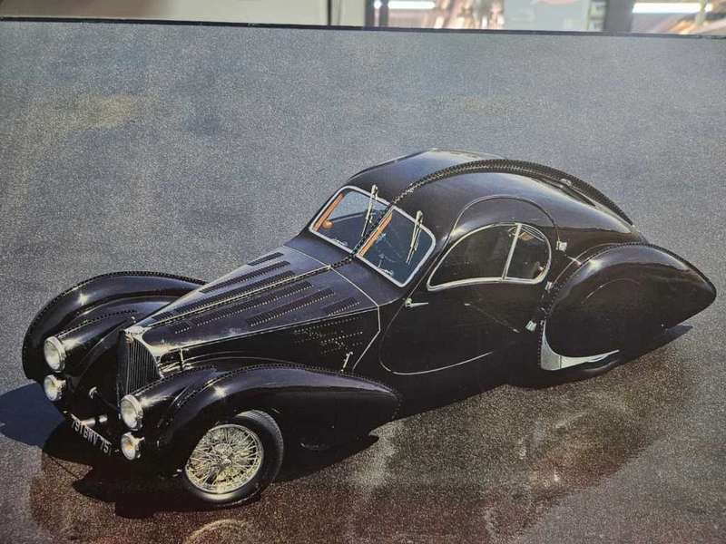 Bugatti Coupé Print on Board