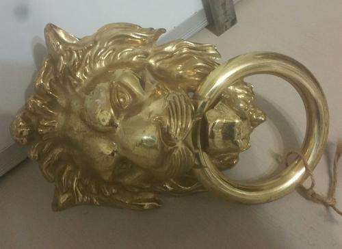 Amazing Lion head brass door knocker