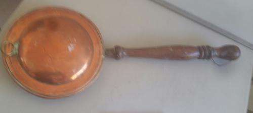 Well known De Klerk (marked) ANTIQUE (early 1900s) LARGE COPPER BED WARMING PAN