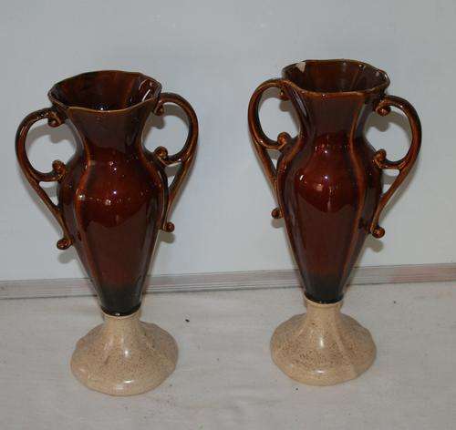 TWO MAGNIFICENT CERAMIC VASES