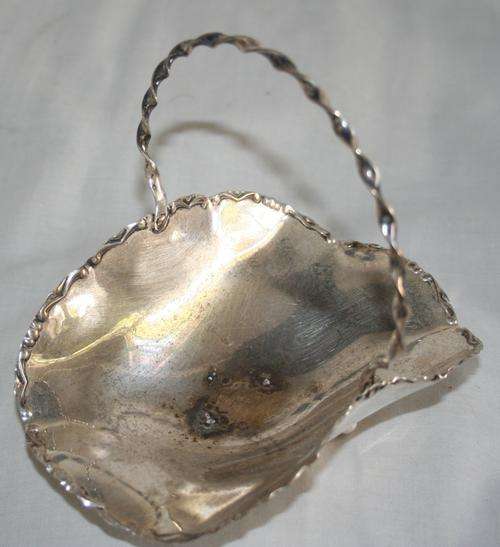 Silver Plated and beautiful Rim Bon Bon Dish with Handle - Stamped  DEKORNA EPNS