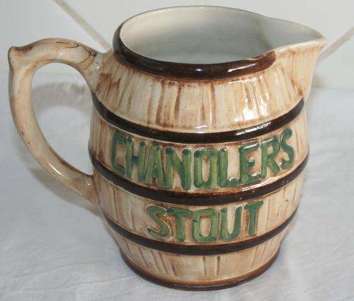 AN VERY LARGE POTERY BEAR " CHANDLERS LAGER" MUG BY DROSTY WARE