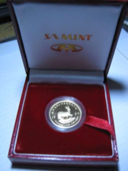 1994 Proof Krugerrand  1/4oz in red SA Mint box.