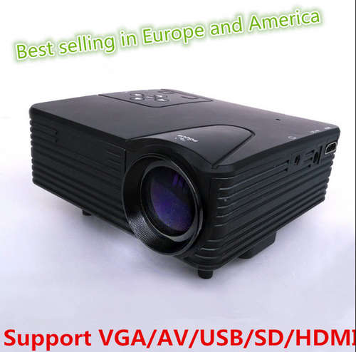 Home Theater Projector With HDMI AV/VGA/SD/USB Portable Mini Video Projector