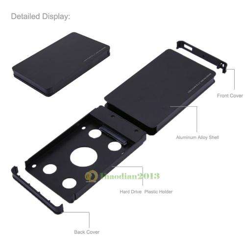 4TB USB 3.0 SATA External 2.5" HD HDD SSD Hard Drive Enclosure Disk Shell Box