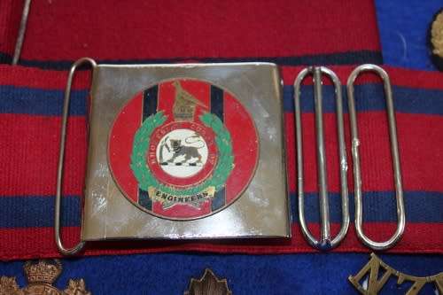 Rhodesian Corps of Engineers Stable Belt Buckle ( Qualified Minefield Operator )