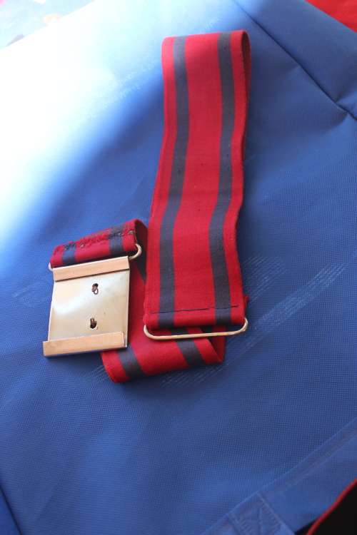 Rhodesian Corps of Engineers Stable Belt complete with Combat Engineers Buckle 760mm