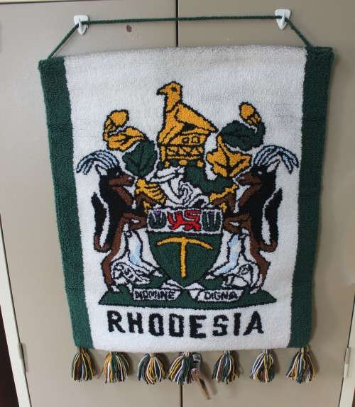 Rhodesian Coat of Arms woven Hanger