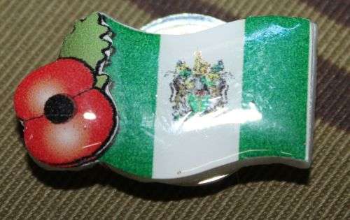 Rhodesian Poppy Flag Pin