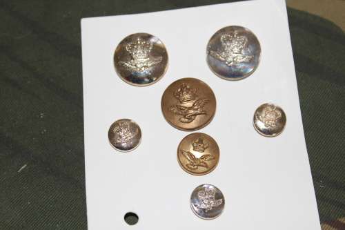 Southern Rhodesian Airforce Buttons with lugs various