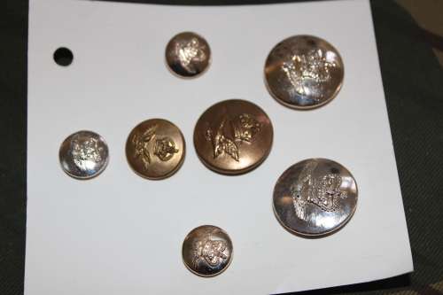 Southern Rhodesian Airforce Buttons with lugs various