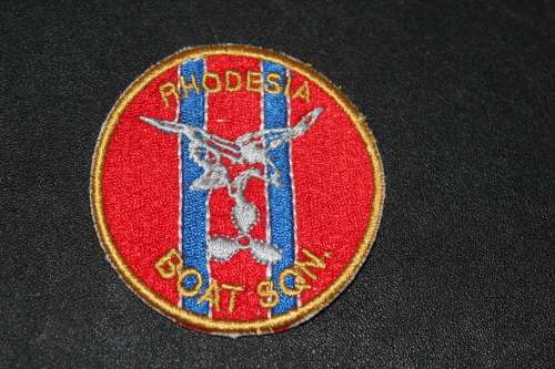 Rhodesian Corps of Engineers Boat Squadron Embroidered Flash 60mm