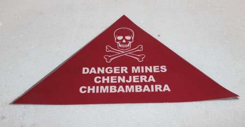 Rhodesian Mukunbura / Victoria Falls/ Deka /  Mine Field Signs