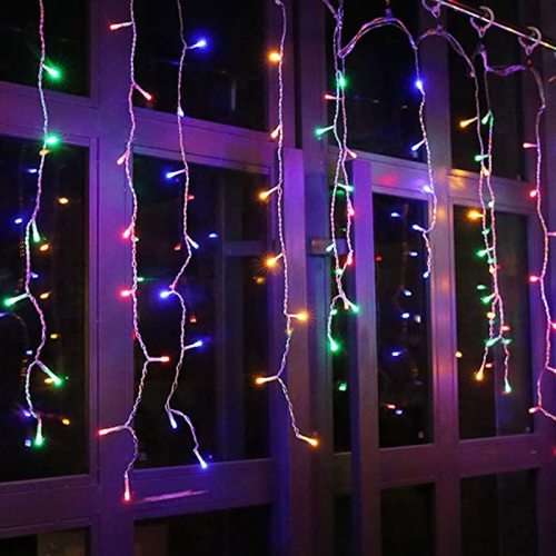 4m LED Icicle Xmas Curtain Rgb Lights *****STOCK CLEARANCE*****