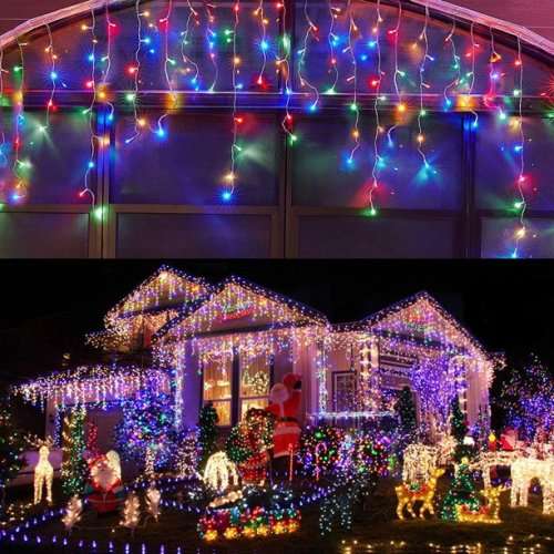 4m LED Icicle Xmas Curtain Rgb Lights *****STOCK CLEARANCE*****