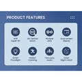 Andowl Q-SX921 Wireless Wifi Multi-Lens 10X Zoom Floodlight Smart Security Camera 4K HD