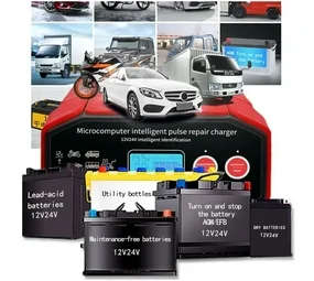 600W 12V/24V Heavy Duty Smart Car Battery Charger Pulse Repair Q-CD918