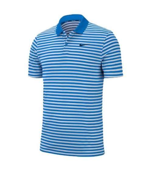Nike Dry Victory Stripe Polo Blue/White XL Shirt