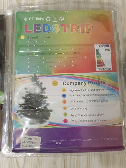 2 X (5M RGB LED STRIPS WITH REMOTES AND ADAPTERS) PLUS 1 X (5M RGB LED STRIP ROLL )
