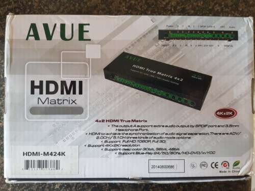 Avue 4x2 HDMI Matrix/Switch