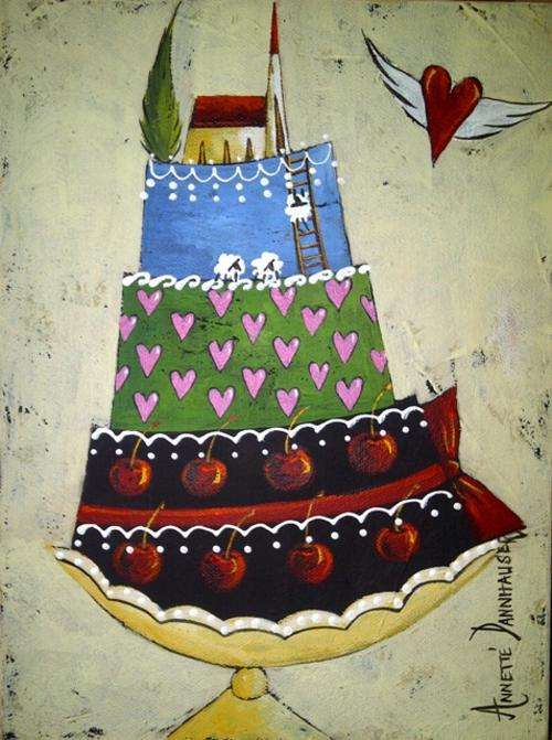 Hotcake(ladder) by Annette Dannhauser 230mmx300mm