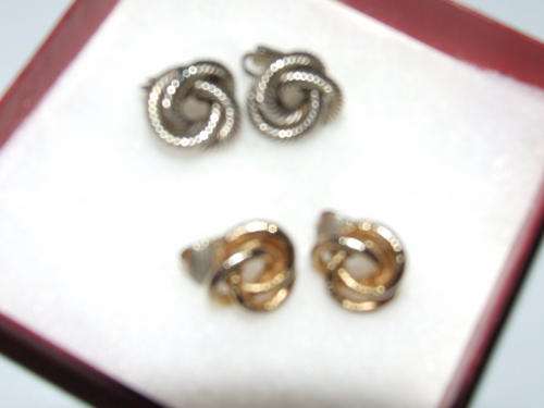 Silver & Gold Earrings - A set of both