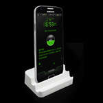 White Desktop Dock Cradle Charger Stand for Samsung i9500 Galaxy S4