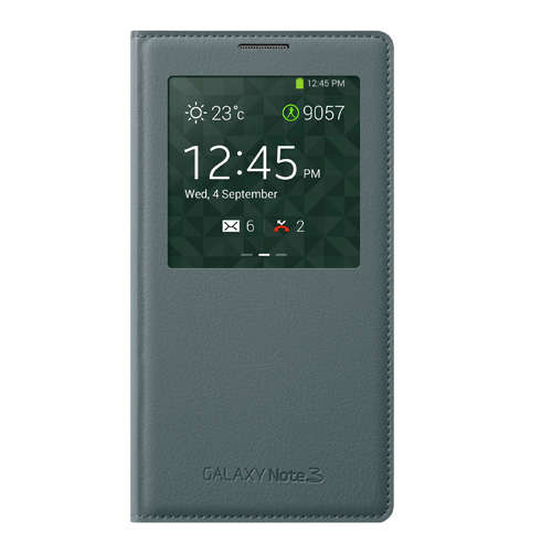 samsung galaxy  note 3 cover s view grey
