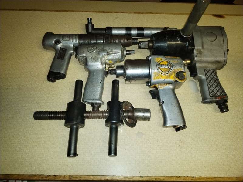 5x PNEUMATIC  AIR TOOLS PLUS SPRING TOOL