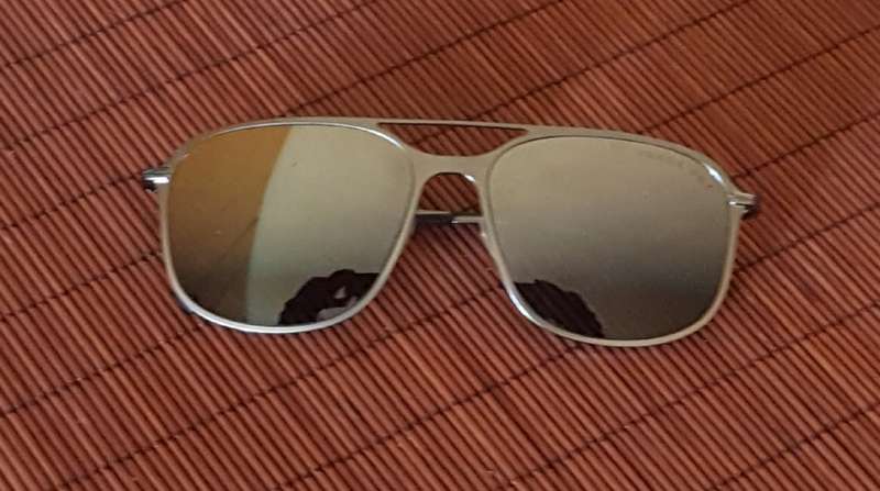 ORIGINAL PRADA LINEAR ROSSI GUN METAL SUNGLASSES