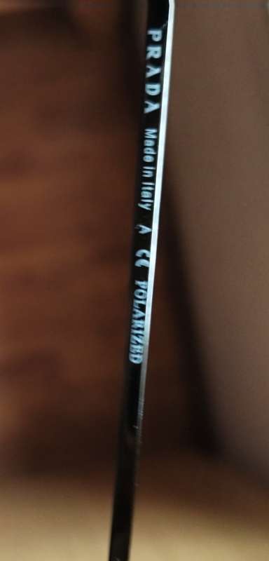 ORIGINAL PRADA LINEAR ROSSI GUN METAL SUNGLASSES