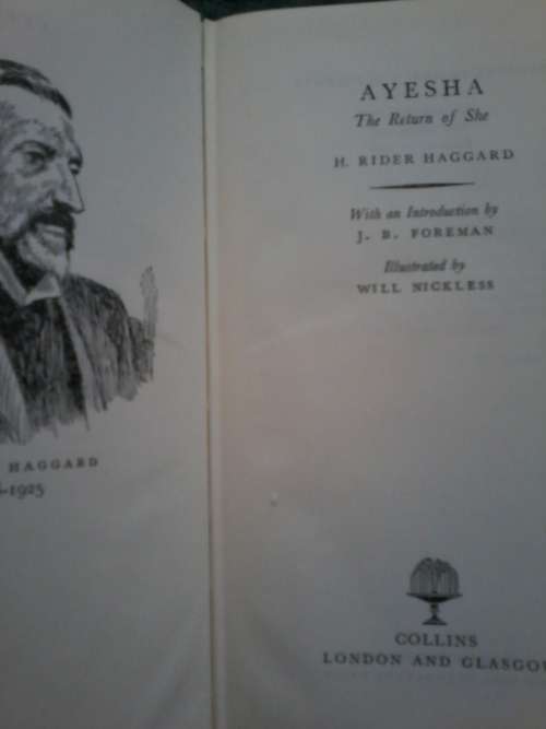 AYESHA The Return of SHE by RIDER HAGGARD