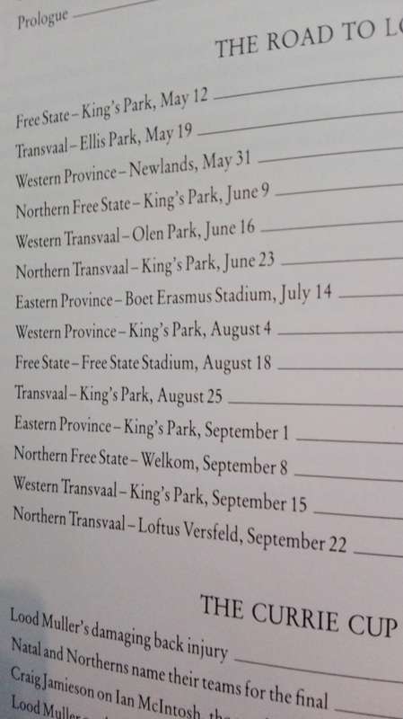 Road to GLORY A Pictorial Record of Natals Currie Cup Triumph by John Bishop