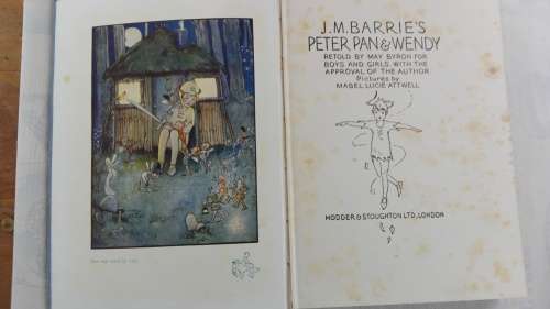 J M BARRIE`S PETER PAN AND WENDY retold by MAY BYRON Published 1951