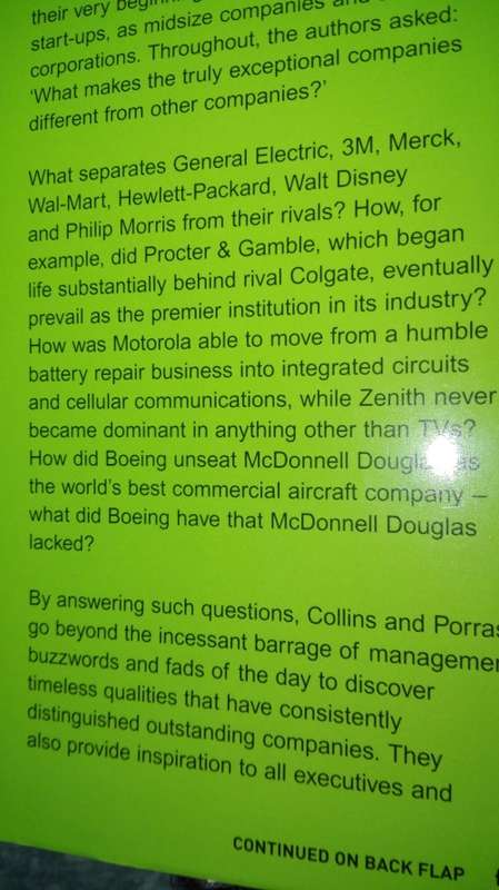 BUILT TO LAST by JIM COLLINS Same Author of Good to Great