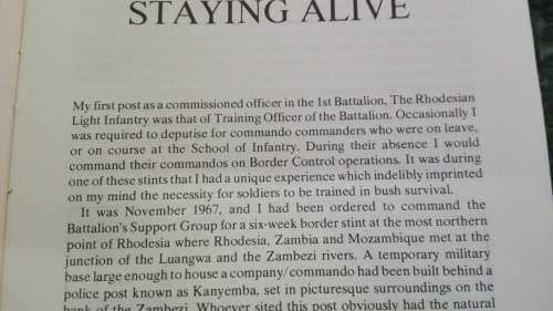 STAYING ALIVE by RON REID DALY Founding Commander of the Selous Scouts A Southern Africa Survival Ha