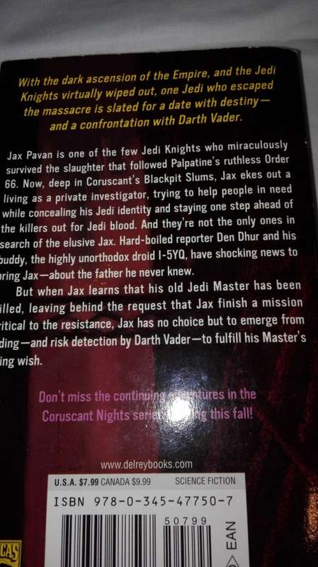 STAR WAR Book JEDI TWILIGHT BY MICHAEL REAVES