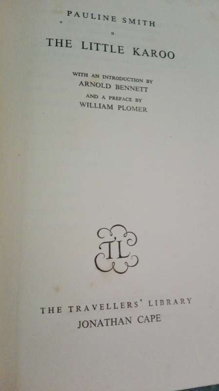 THREE BOOKS by PAULINE SMITH PLATKOPS CHILDREN ; THE BEADLE and THE LITTLE KAROO