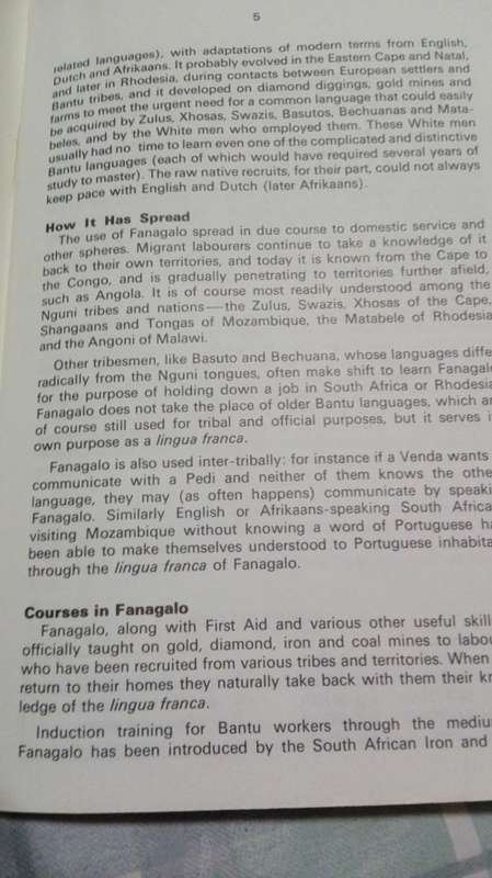 FANAGALO Phrase Book Grammar and Dictionary J D BOLD