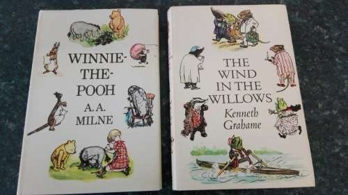 2 Books WINNIE THE POOH A A MILNE and WIND IN THE WILLOWS KENNITH GRAHAME